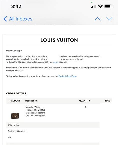 louis vuitton lost package|louis vuitton order tracking.